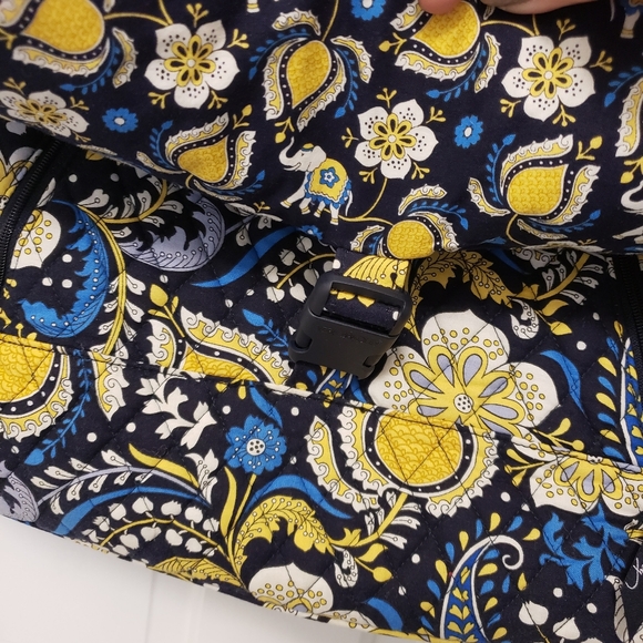 Vera Bradley Large Messenger Bag Retired Pattern "Ellie Blue" Work/School/Travel - Picture 8 of 11